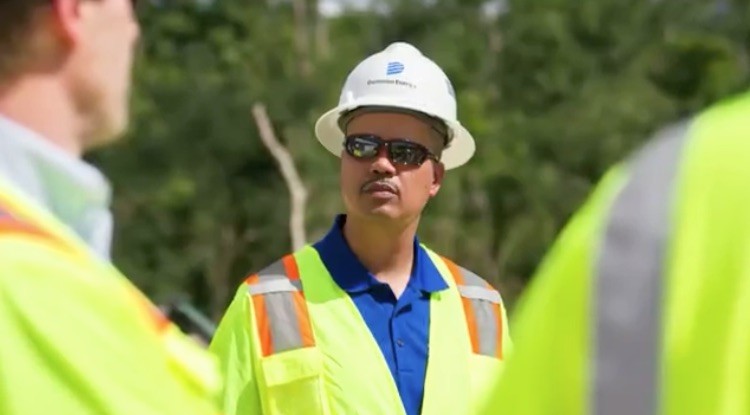 Photo of Ed Baine at work.