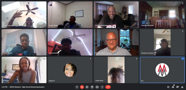High school virtual mentoring screenshot